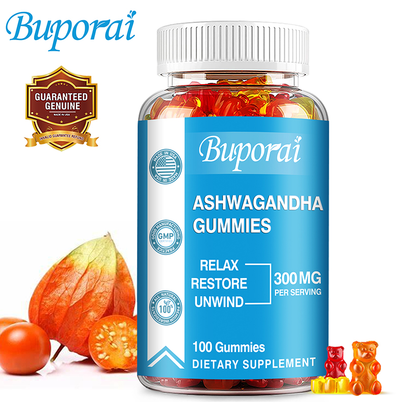 Ashwagandha Extract Root - Żelki Ashwagandha - Regulują nastrój, łagodzą