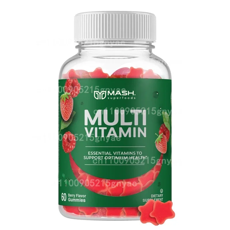 Multivitamin Gummy Adult - Bezsłodowe, witrażowe suplementy multivitaminowe dla dzieci
