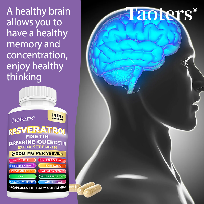 Resveratrol Capsule Anti Aging - Suplement resweratrolu z Nad+, berberyną -