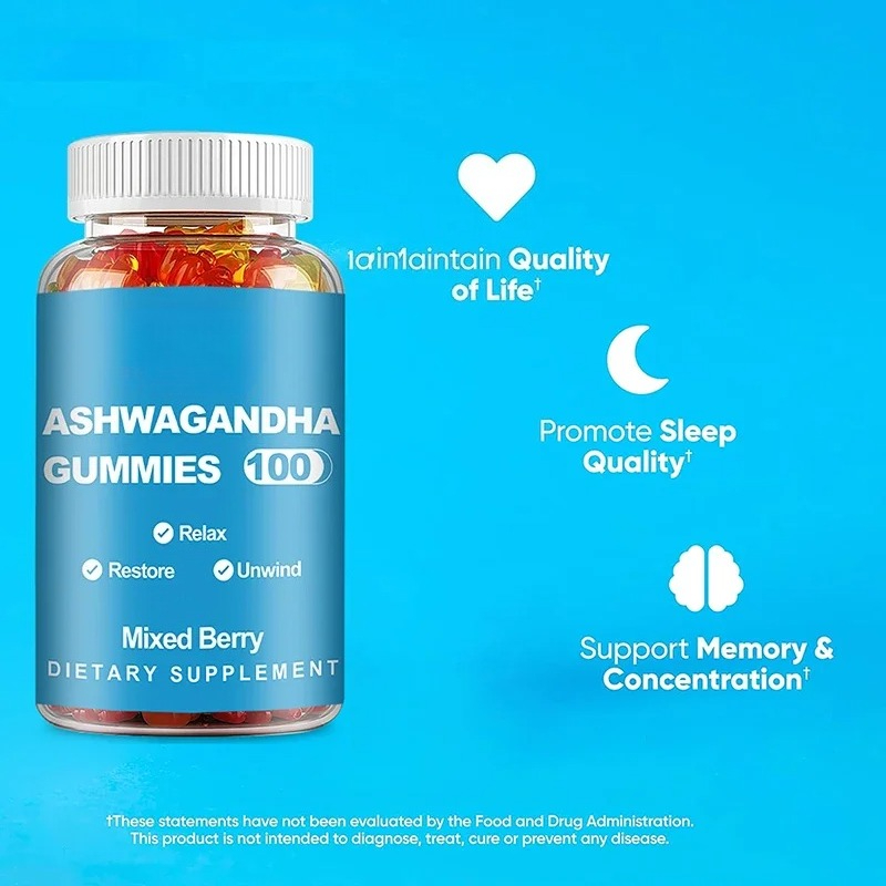 Żelki z Ashwagandą - Redukują  – Ashwagandha Extract Root recenzja i cena
