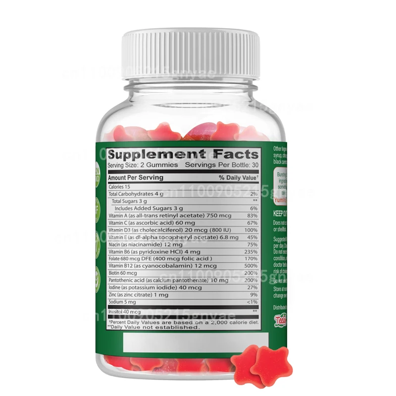 Bezsłodowe, witrażowe suplemen – Multivitamin Gummy Adult recenzja i cena