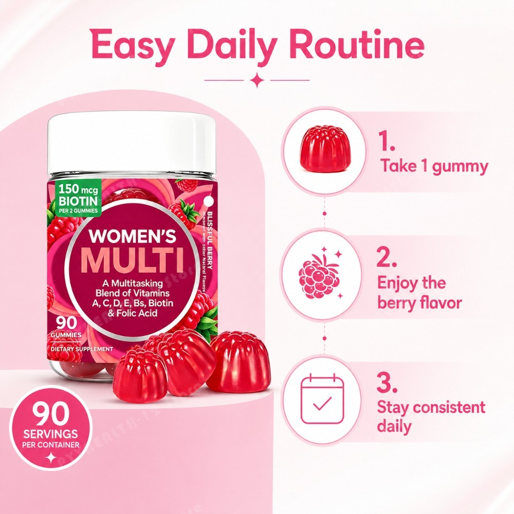Witaminy dla kobiet w formie g – Multivitamin Gummy Adult recenzja i cena