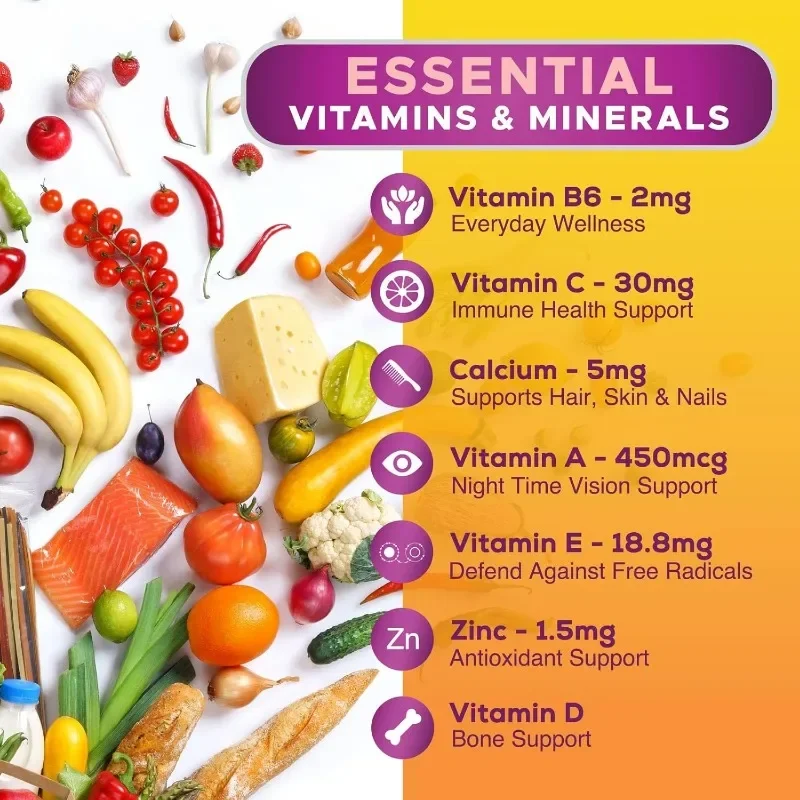 Witaminy w żelkach - Witaminy, – Multivitamin Gummy Adult recenzja i cena