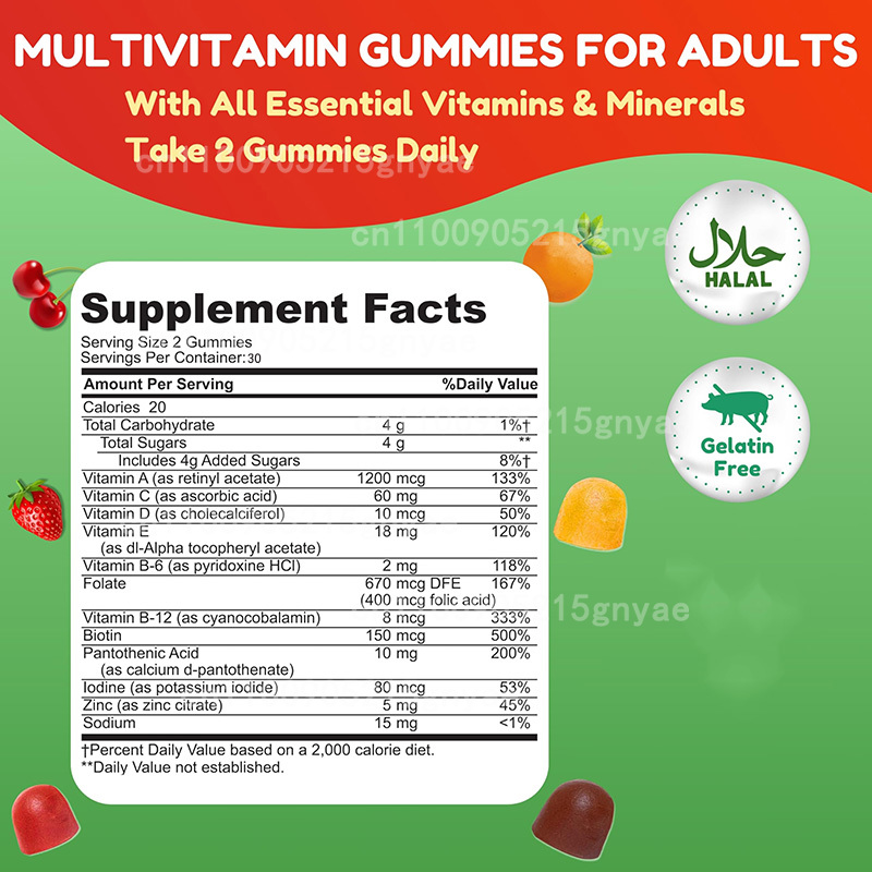 Codzienne multivitaminy dla do – Multivitamin Gummy Adult recenzja i cena
