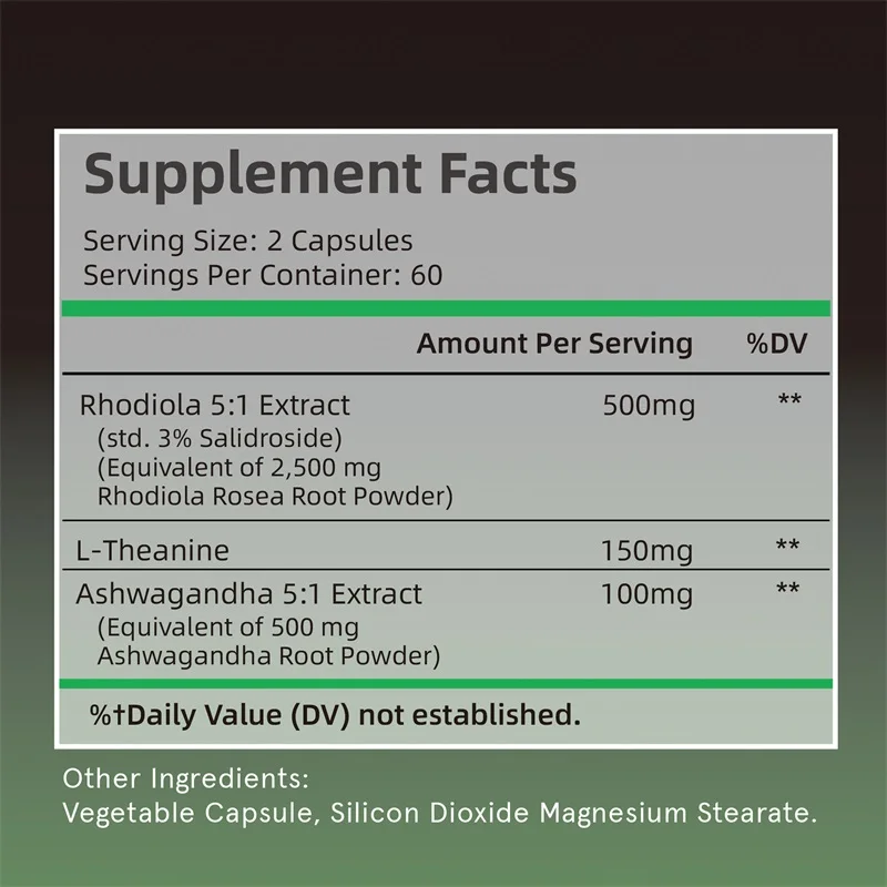 Rhodiola Rosea Max Supplement  – Ashwagandha Extract Root recenzja i cena