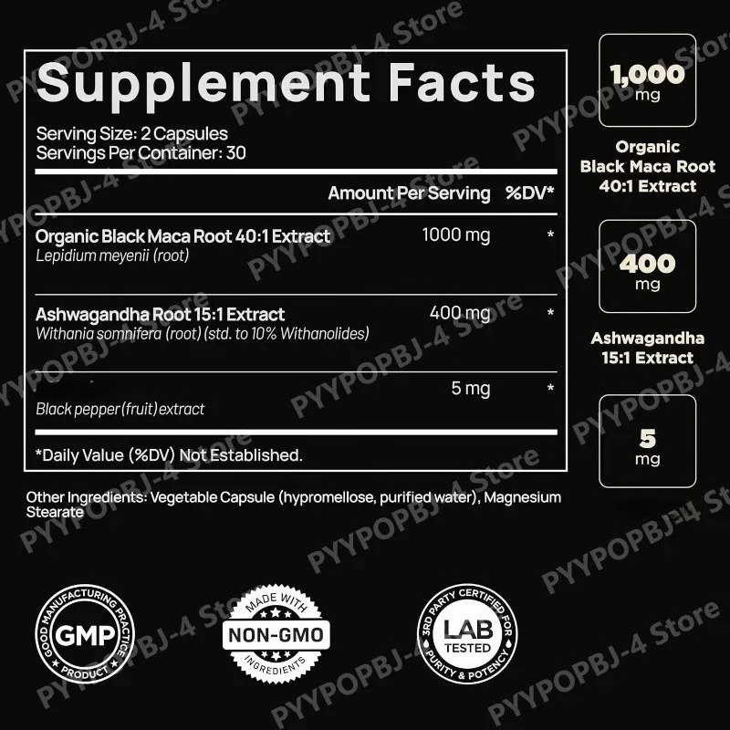 Ekstrakt z czarnej macy z ashw – Ashwagandha Extract Root recenzja i cena