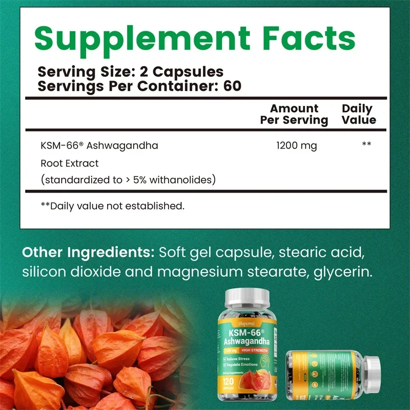 KSM-66 Ashwagandha 1200 Mg kap – Ashwagandha Extract Root recenzja i cena