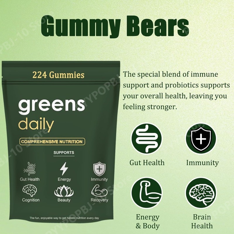 Organiczne żelki Greens Gummie – Multivitamin Gummy Adult recenzja i cena