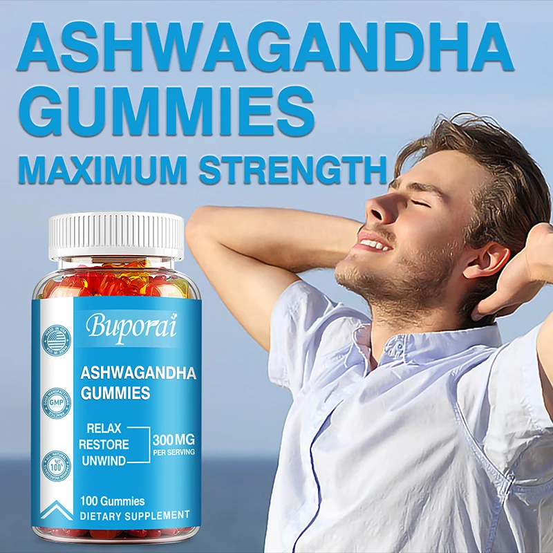 Żelki z Ashwagandą - Redukują  – Ashwagandha Extract Root recenzja i cena