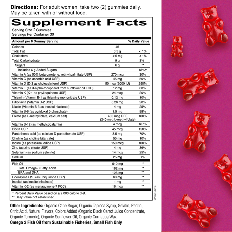 Witaminy dla kobiet - MULTI i  – Multivitamin Gummy Adult recenzja i cena